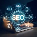large Firefly Image abstraite imageant loptimisation du SEO pour un site internet. 27501